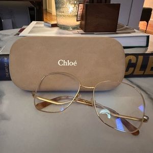 AUTHENTIC Chloe beautiful retro clear-lens glasses